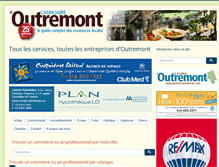 Tablet Screenshot of annuaireoutremont.com